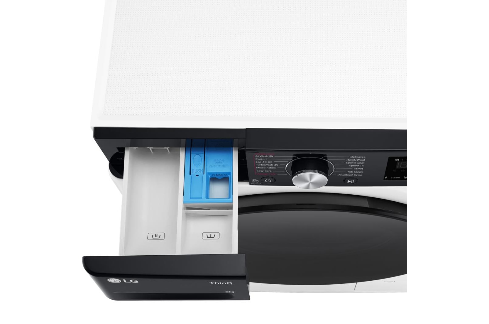 LG 8kg Counter-Depth MAX™ Washing Machine, White, F2Y708WBTN1